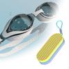 Swim Goggle Case for Swimming Goggles Zipper Beach Enthusiasts Traveling Black