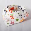 Haklapp Bomull Bandana Haklappar Baby Babador Matning Smock Spädbarn Burp-dukar Tecknad Saliv Handduk Bebis
