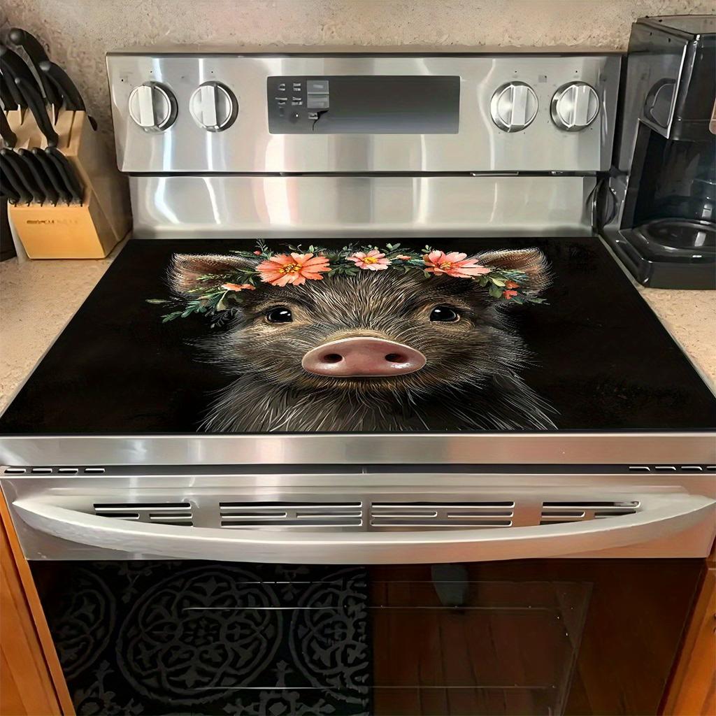 1Pcs Rubber Drying Mat With Capybara Floral Print For Coffee Shop Restaurant Kitchen Carpet Tableware Durable Diatom Mud Table Mat Pet Mat Coffeeware