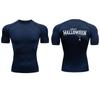 2024 Kompressionsshirt für Herren, T-Shirt mit festlichem Aufdruck, schnelltrocknend, atmungsaktiv, kurzärmlig, für Outdoor-Sport, Laufen, S-3XL