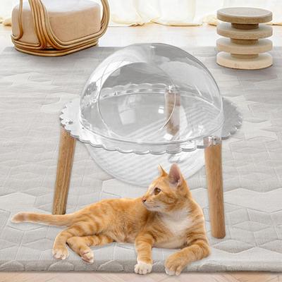 Kulatý kočičí dům Hammock Transparent Sphere Villa Spící, hrající si a lenošení Kitty