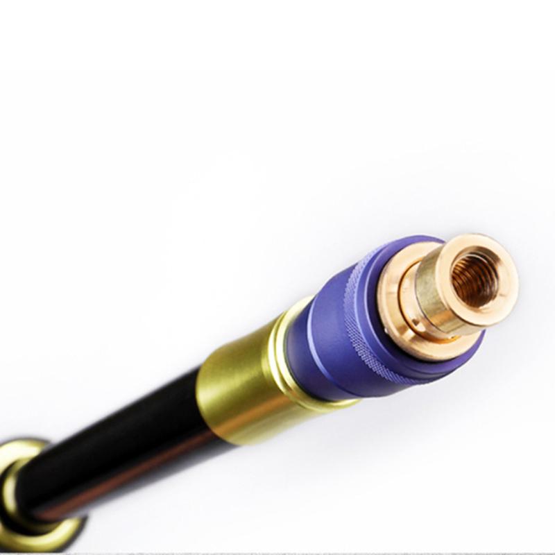 Angelrute Stangenverbinder 8mm Schrauben Schnellverschluss Kescherkopf Adapter Angelkescher Landeharpune Tauch-Aluminiumlegierung Kescherstangen Teile