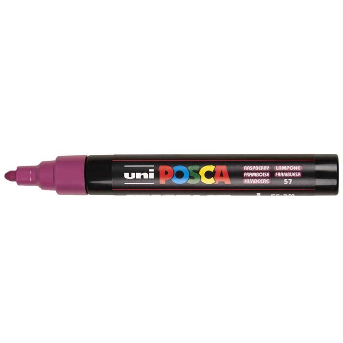 POSCA Lot de 6 Marqueurs pointe conique moyenne PC5M REFR Framboise