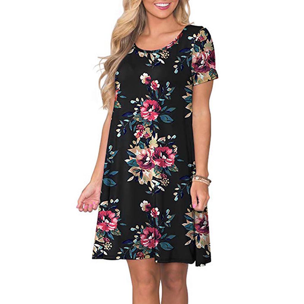 Buy Women Summer Short Sleeve Floral 