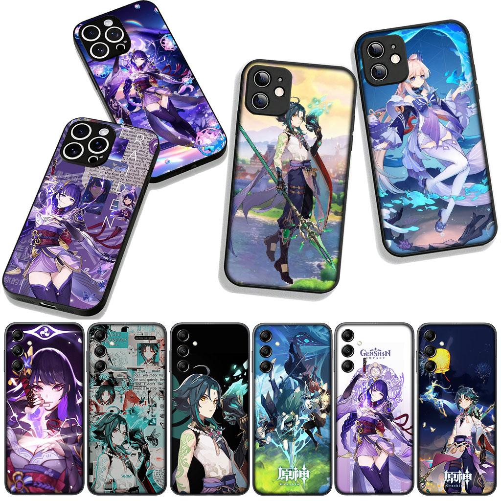 Baal Raiden Shogun Genshin Impact Xiao Case for Samsung Galaxy A25 A37 A57 A12 A14 A31 A50 A51 A70 A71 A72 A21S Note 20 9 8 10