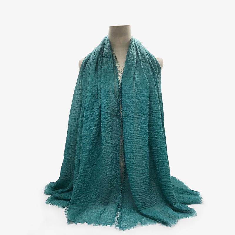 Women Cotton Linen Scarf Summer Girl Solid Color Sunscreen Thin Scarves Soft Shawl Foulard Viscose Spring Female Wrap Shawls New