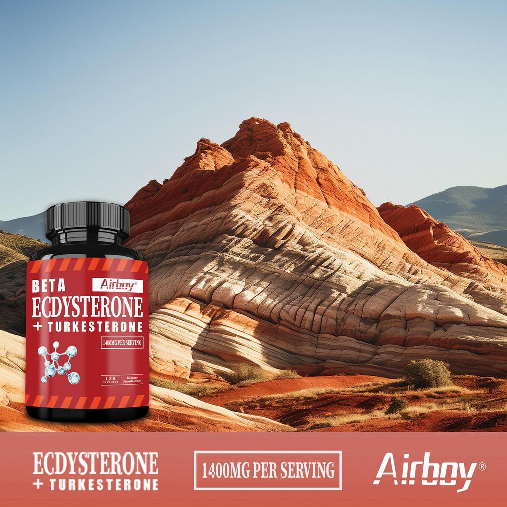 Turkse Ketoon Supplement Capsules, 1400 mg per portie, helpen de sportprestaties te verbeteren, geschikt voor volwassenen.