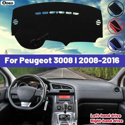 High Quality For Peugeot 3008 I 2008-2016 Car Dashboard Cover Mat Sun Shade Avoid Light Pad Carpets Anti-UV Interior