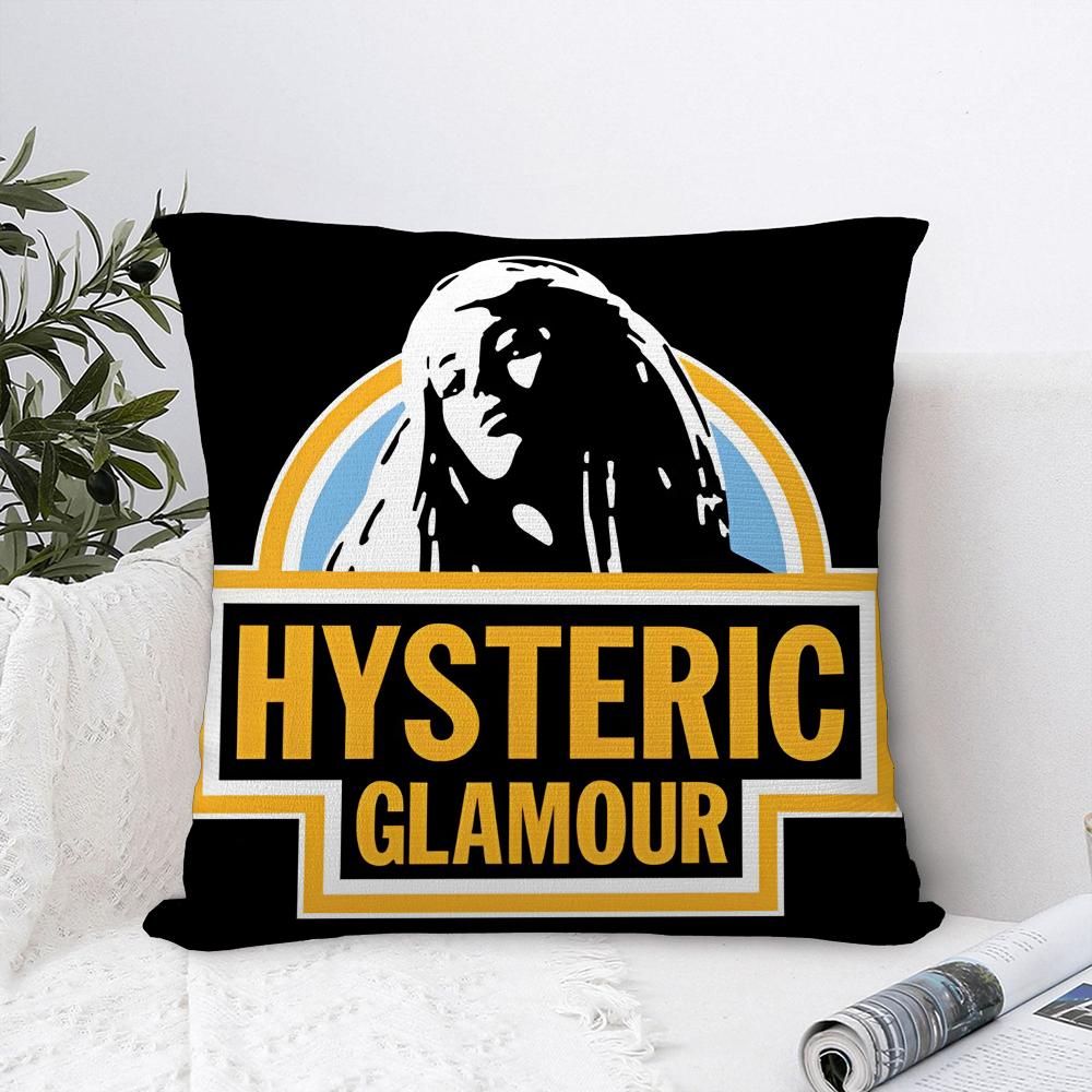 Hysteric Glamour Girl Pillow Case Sofa Decorative Home Double-Sided Print Plush Square Throw Pillow Covers Cushion Decor Cover