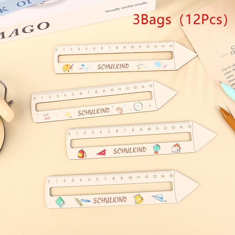 Wooden Size Children'S Learning Ruler For Back To School Season Children'S Commendation Gift For Back To School Season