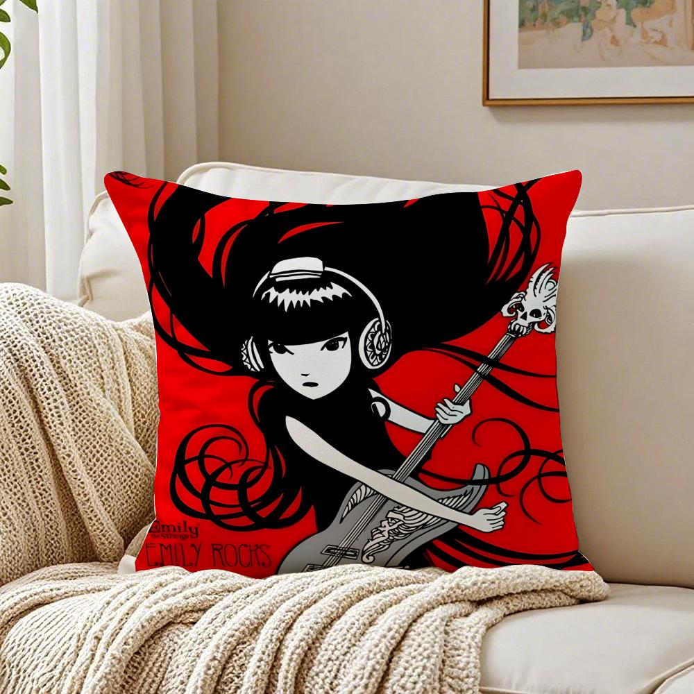 Comics Quirky EEmily The SStrange Cushion Cover Pillowcase Antidustmite living Room Sofa Decor Cushion Room