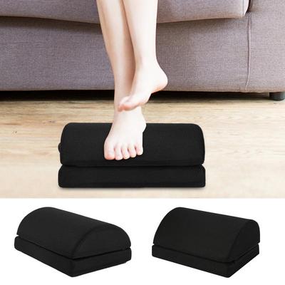 Desk Foot Rest Adjustable Height Double Layer Foot Rest For Under Desk Memory Foam Desk Foot Rest Ergonomic Foot Stool For Home
