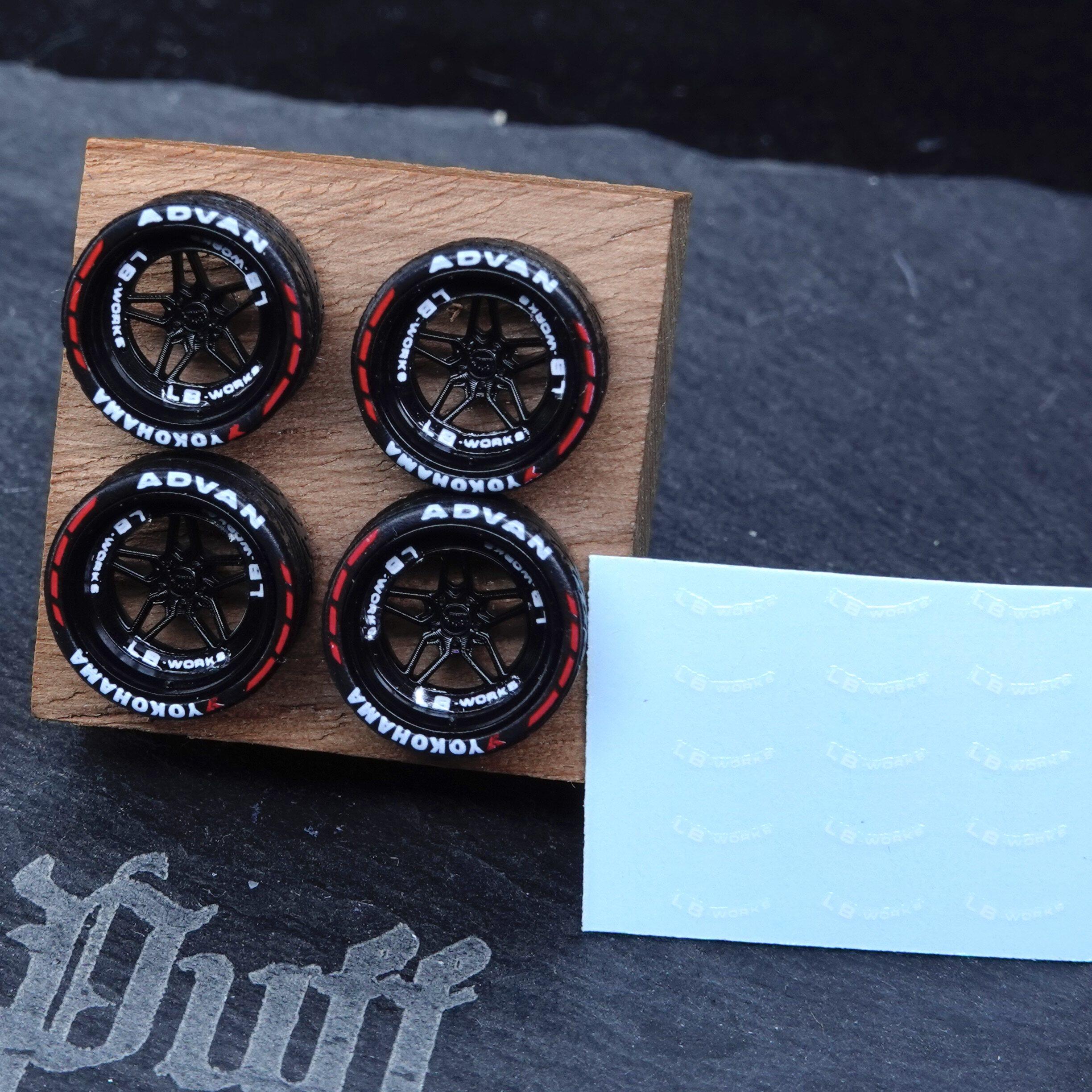

PuffStudio_1/64 Hub Diameter 8.5/8.8mm Plug-in Hub Suitable for 1:64 Car Model Modification Accessories