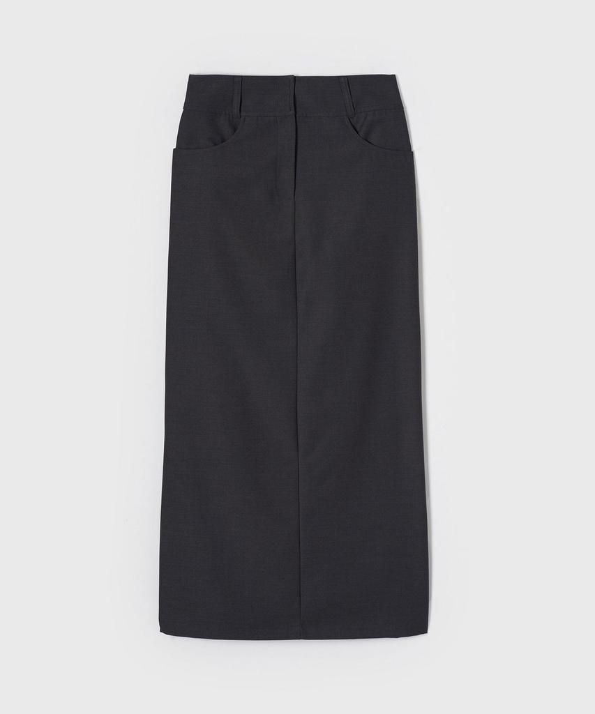 Yunse Base Long Skirt (Charcoal)