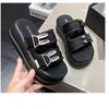 Super Thick-soled Rabbit Ears Cool Slippers Women Wear Versatile Soft-soled Sandals One-word Drag slippers