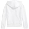 Polo Ralph Lauren Hoodie Embroidered Pony Logo Fleece Cotton Blend Full Zip Hooded Long Sleeve Kids hoodies White 323799360-501