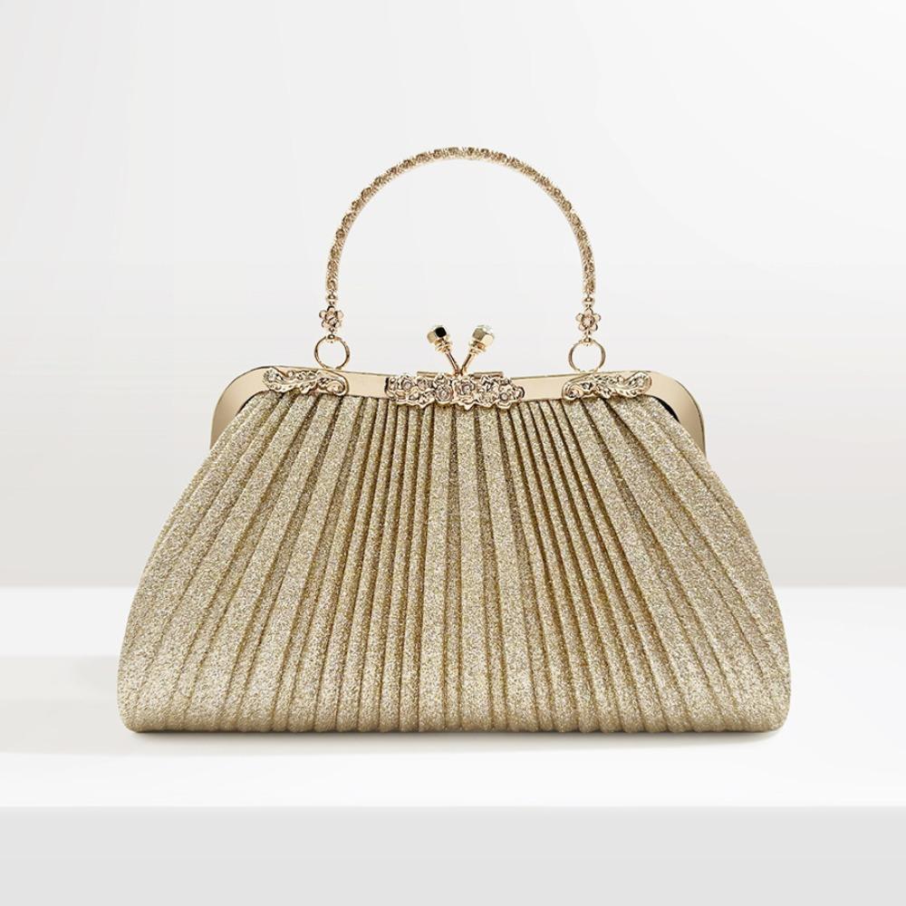 

Вместительная вечерняя банкетная сумка с блестками, женский клатч, ретро-сумочка с узором ракушки, свадебная золотой