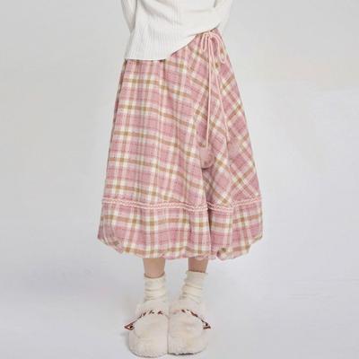 Gonna bustier da donna dolce e adorabile in stile college a vita alta con fiocco, gonna bustier temperamentale