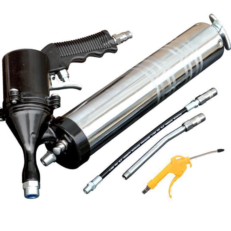 600cc High-Pressure Pneumatic Grease Gun with Continuous Air Flow.
