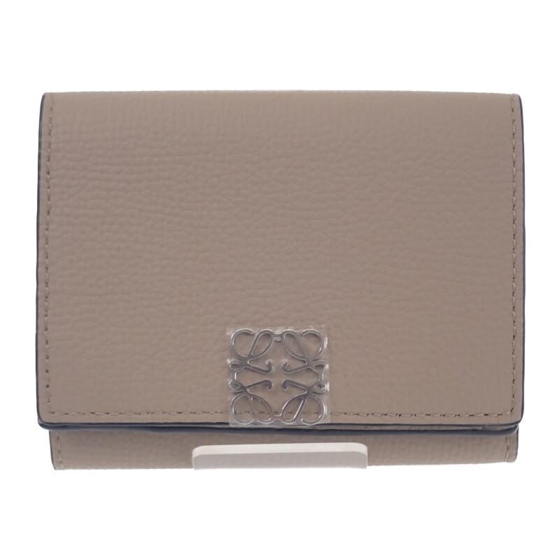 LOEWE  C821TR2X02 Tri-fold wallet sand Calfskin Women