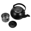 Stainless Steel Teapot Stovetop Black Coffee Kettle Handle Loose Leaf Tea Brewing Coffee Filtering Boiling Water Kitchen