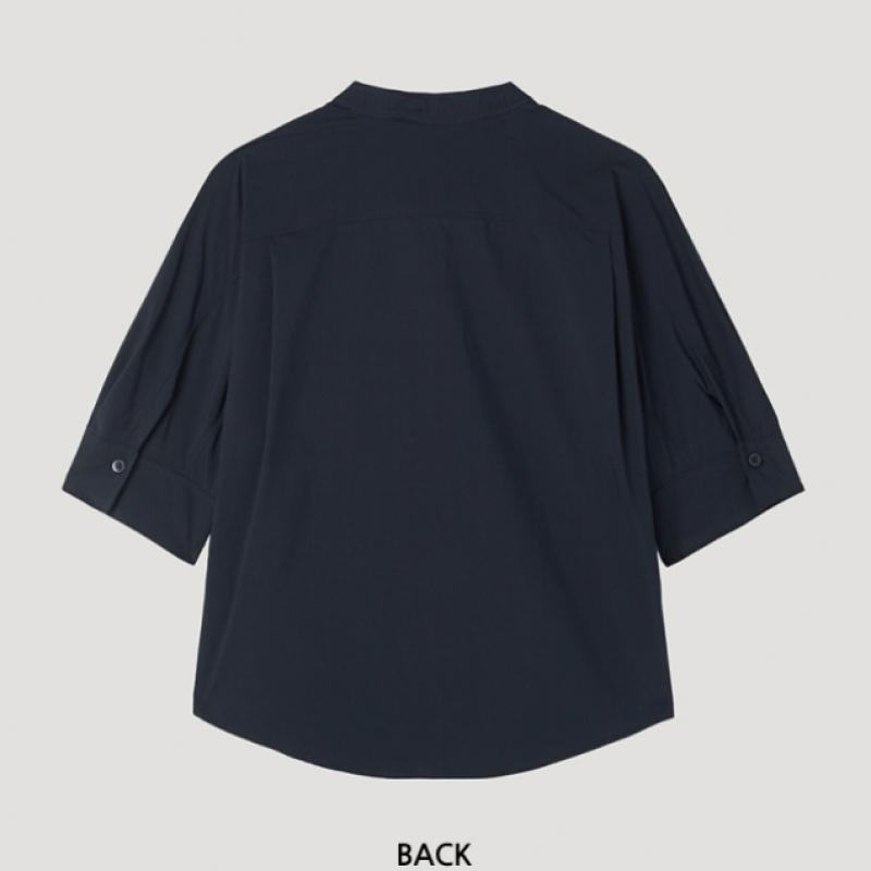 [She S miSS] Cotton Blend Open Tie blouSe Swwblp21030 Dn