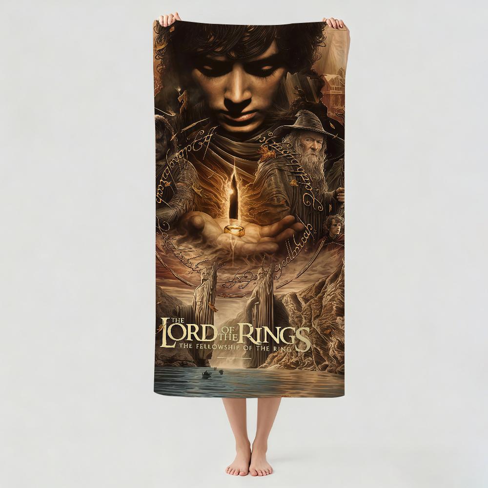 Movie The L-Lord of the R-Rings Towel Drying Bath Towel Applicable To Light Swimming Camping Yoga Beach Out