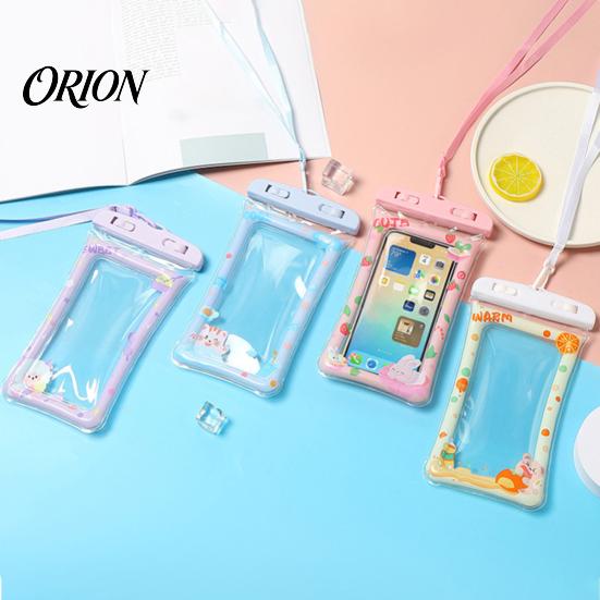 Snorkeling Phone Holder Cute Waterproof Pouch with Floating Airbag And Lanyard, Clear PVC Cellphone Dry Bag for Swimming Beach Pool, Sensitive