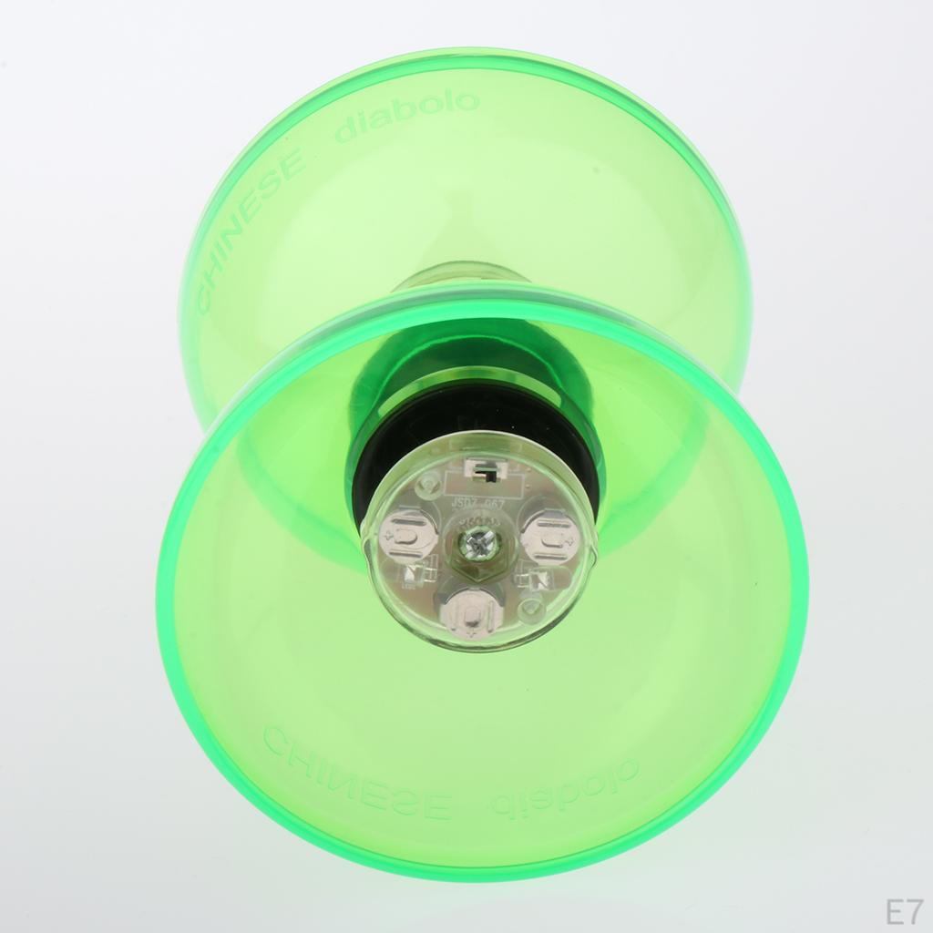 Double-end Luminous ABS Rubber Diabolo Set with Handstick String