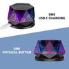 Mini Magnetic Bluetooth Speaker with RGB Lights - Portable Wireless Speaker, Phone Stand & TWS Pairing for IPhone/Android