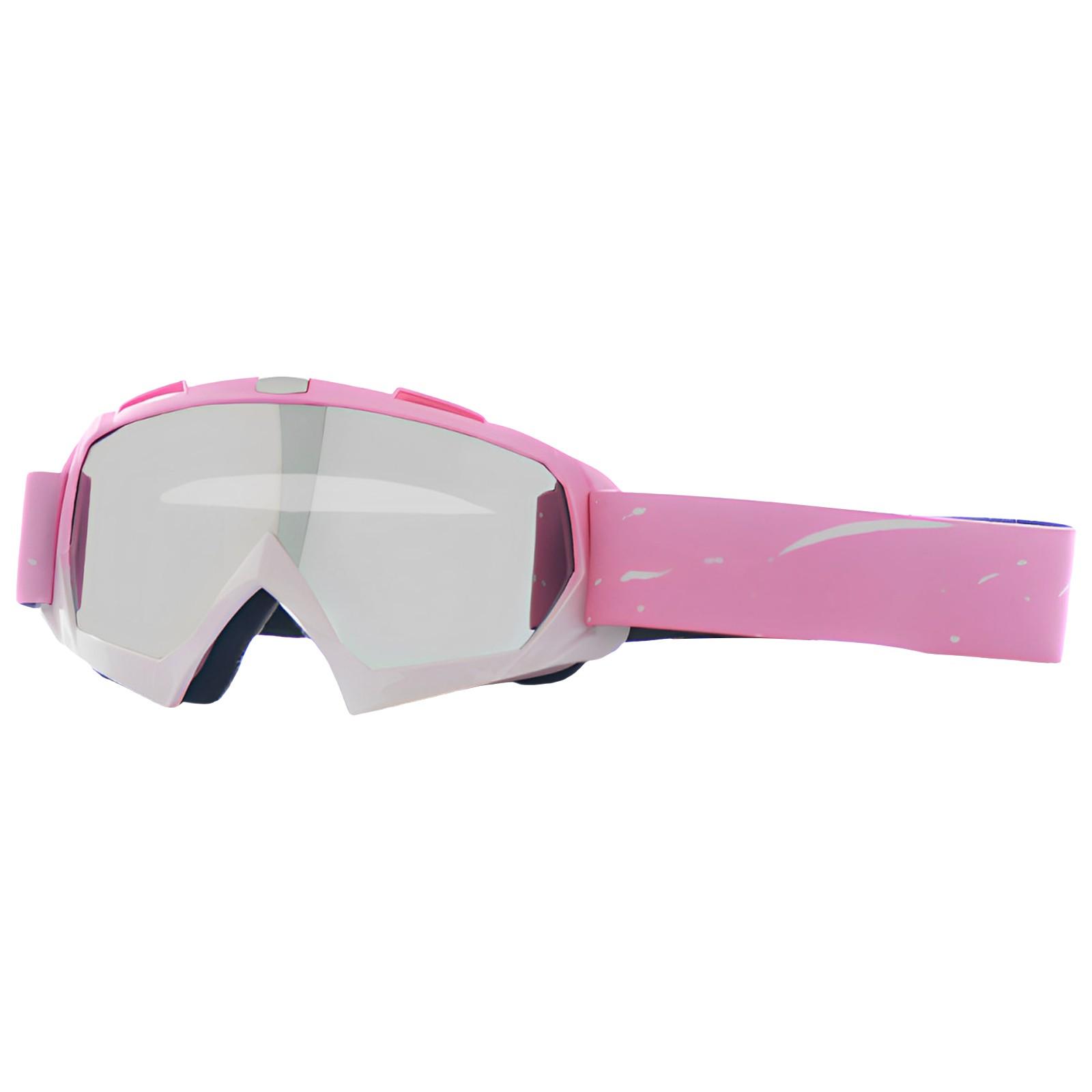 Motorcycle Goggles, Dirt Bike ATV Riding Off-Road Ski Goggles UV -Fog Windproof For Men & Women One Size