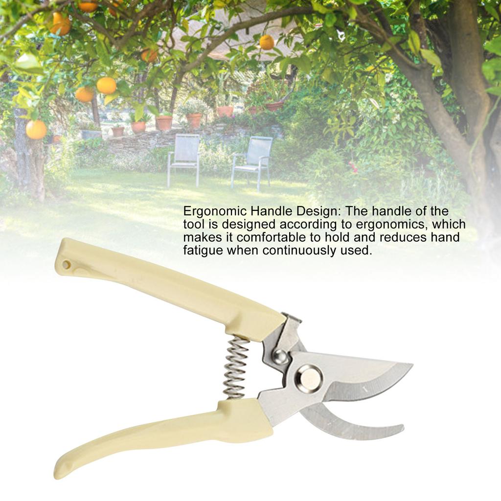 Stainless Steel Pruning Shears for Cuts Portable Ergonomic Garden Scissors for Flower Plants Bypass Pruning Tool