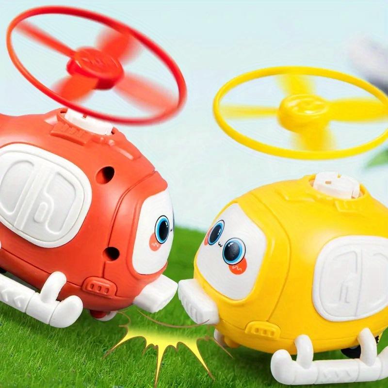 Barnesnurrende treghetsleke Utendørs Fly Helikopter, Perfekt Bursdagsgave til Gutter og Jenter, Jule-Halloween-gave, Helikopterleke,