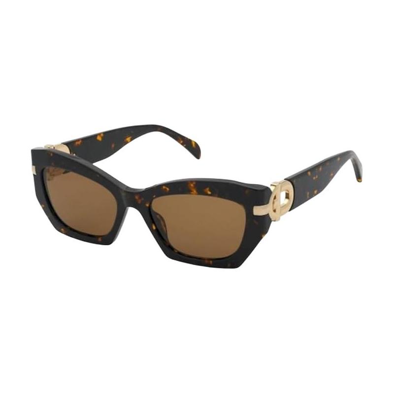 TOUS Personalized Design Cellulose Acetate Rectangular Sunglasses Women's Multicolor STOC23