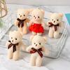 10pcs/set Cartoon Bear Plush Keychains Toys Plush Doll Mini Bear Plush Toy  Girlfriends