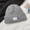 2025 Women's High-Quality Wool Knit Beanie: Autumn & Winter Style with Warm Ear Protection, Fashionable & Versatile for Large Head Circumference