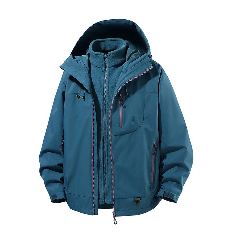 Winddichte 3-in-1 Kapuzenjacke für Damen & Herren - Outdoor Bergwandern & Kletterausrüstung für Frühling & Herbst