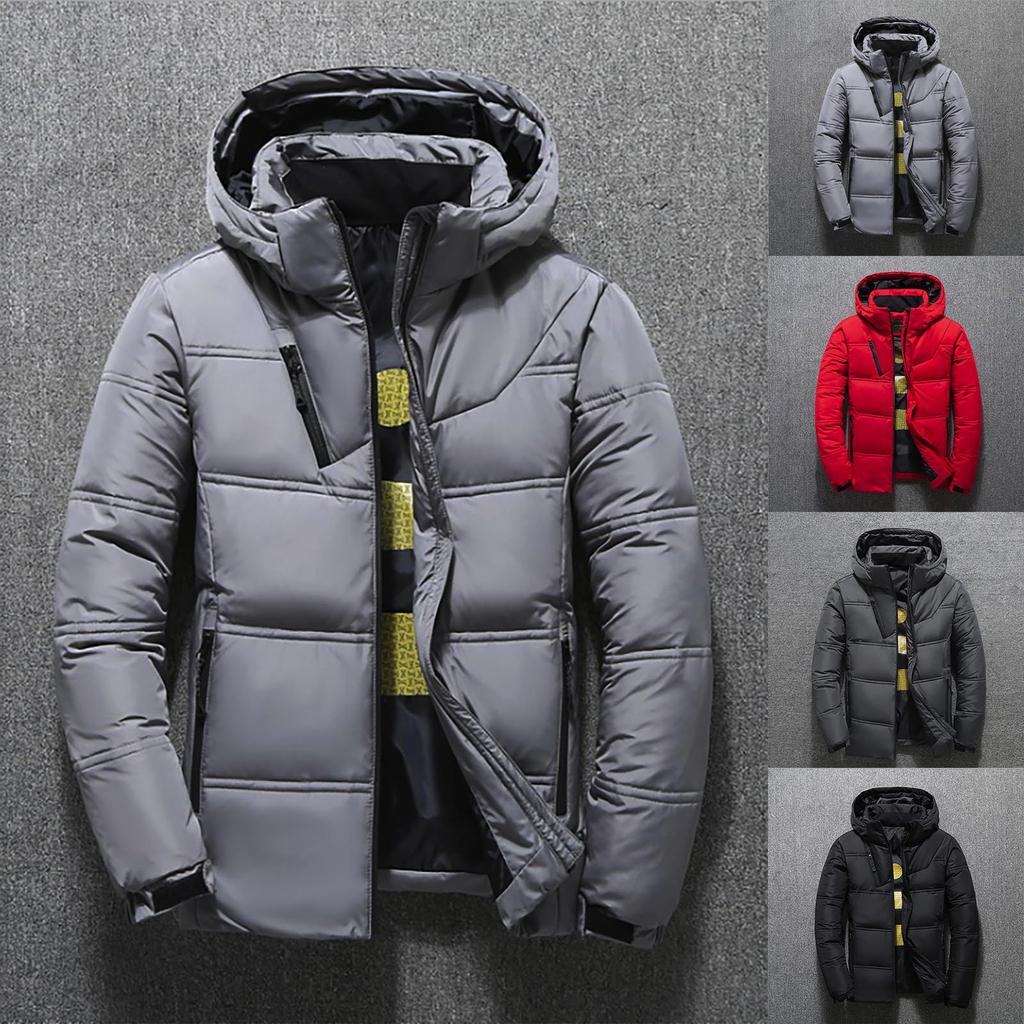 Men's And Winter New Fashion Contrast Color Loose Casual Jacket