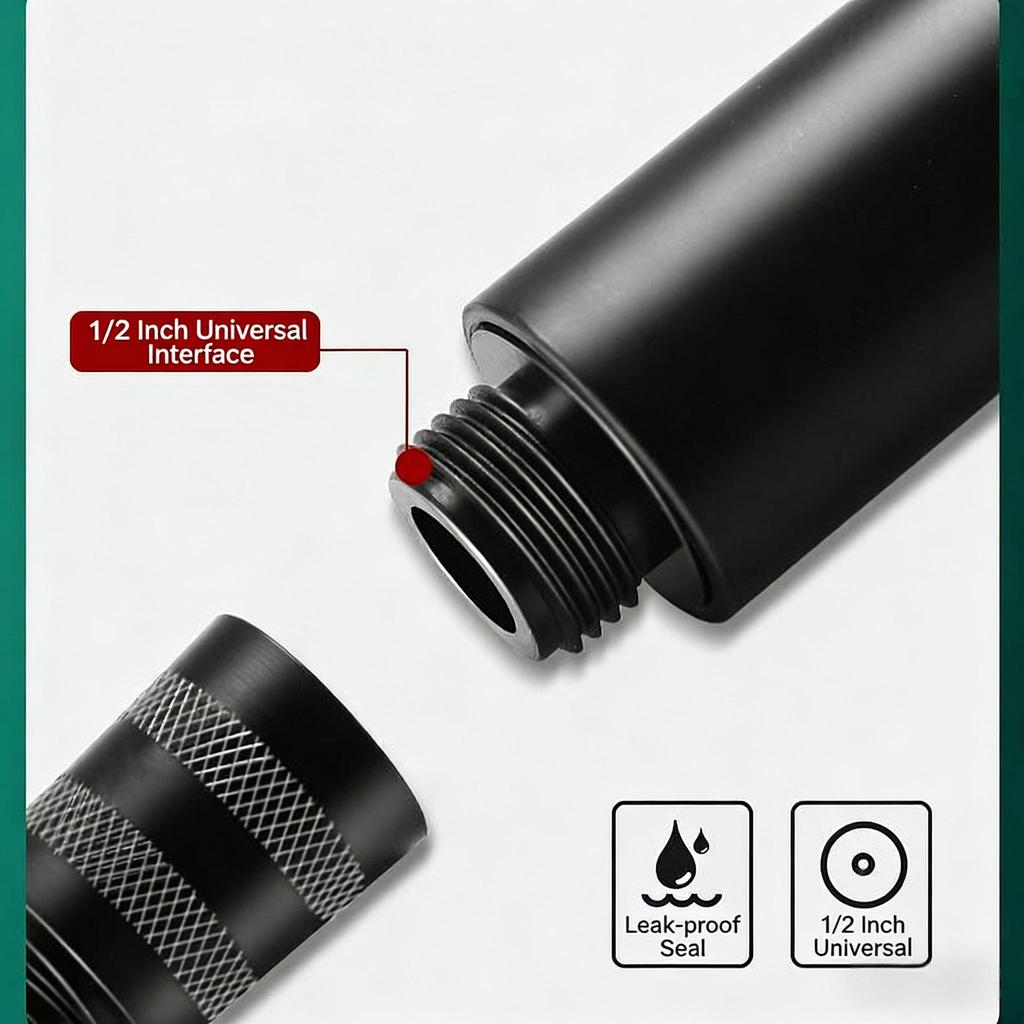 Handheld Shower Head High Pressure Water Saving 5 Modes Stainless Steel