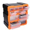 12 Drawer Hardware Organizer Office Stationary Craft Translucent Drawer Workshop Screw Storage Box
