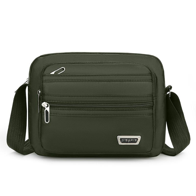 Large Capacity Casual Crossbody Bag - Adjustable Shoulder Strap, Multiple Zipper Compartments, Travel Shopping and Daily Use