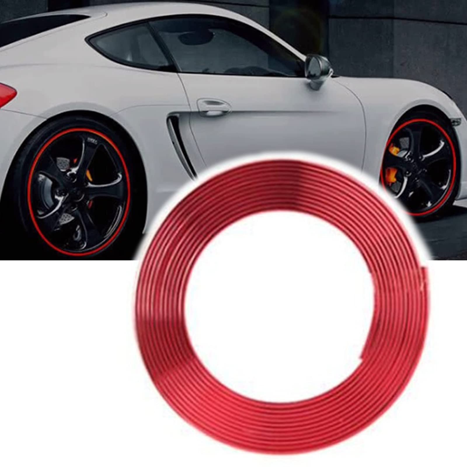 

TOMMYFIELD Rim Sticker Wheel Sticker Car Motorcycle Rim Sticker Red красный