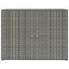 VidaXL Garden Storage Cabinet Grey 100x55.5x80 Cm Woven Resin 319869
