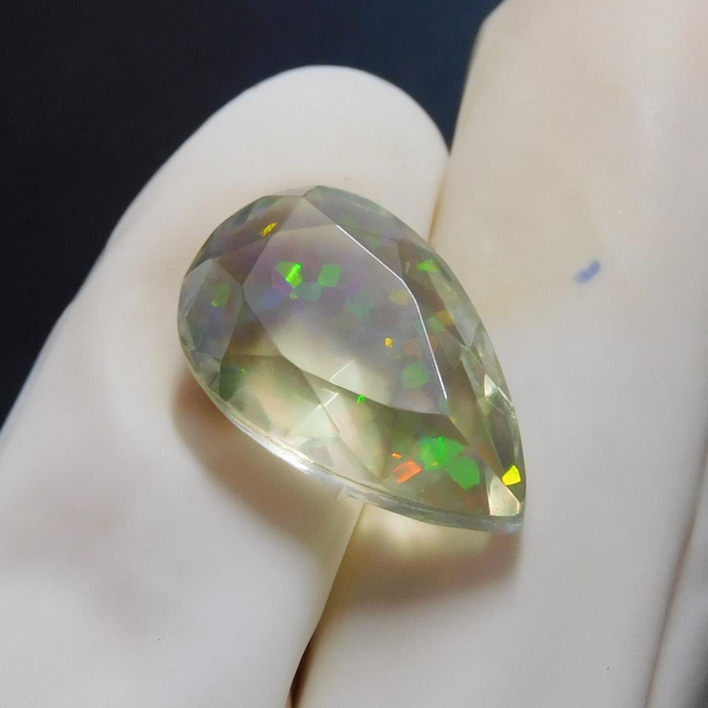 Pear Lab Created Opal 8.30 Ct Fabulous Certified Loose Gemstone
