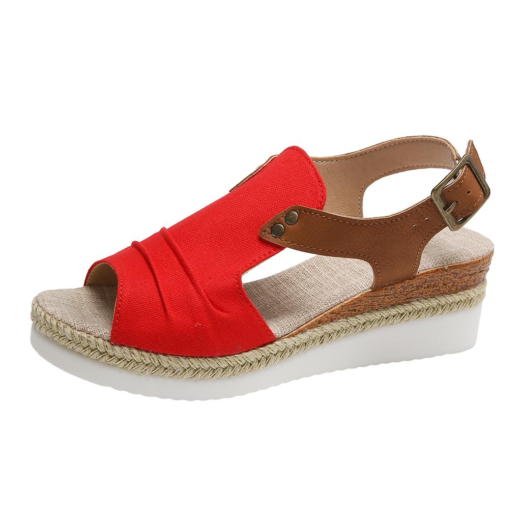 Fashion Women 2025 Platform Rome Sandles Woman Lightweight Summer Beach Shoes Lightweight Comfortable Elastic Band Wedges Sandals