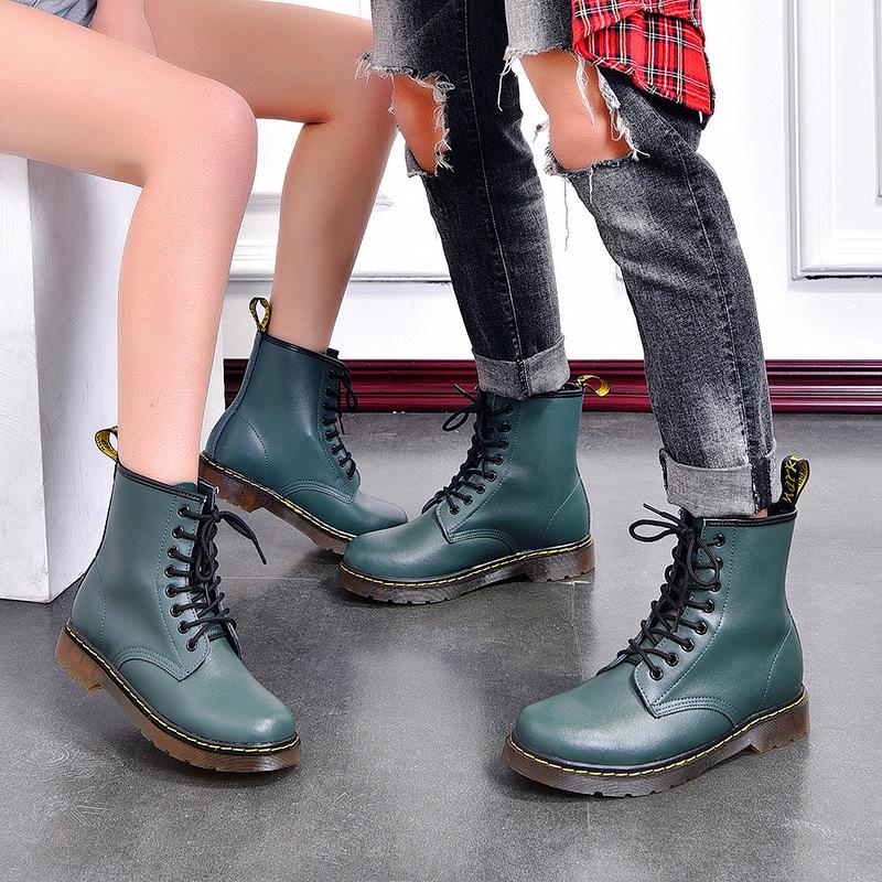Chelsea High-Top Retro Martin Boots - Genuine Leather, British Style, Spring & Autumn 2024 Collection for Couples.