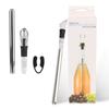 Bar Accessories Beer Chiller Stick With Wine Pourer+Stopper+Cutter Ice Wine Cooler 4 In 1 Wine Cooling Stainless Steel Frozen Stick