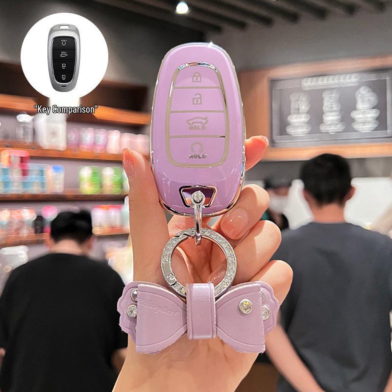 Beijing Hyundai Elantra Key Cover for Yuedong Shengda Mingtu Yixing iX35 - Car Protective Shell Bag