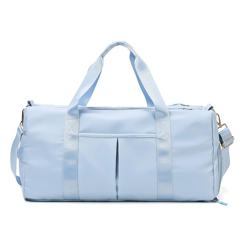 Travel fitness bag new simple travel anti-splashing fabric dry and wet separation shoulder messenger bag