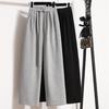 2024 Plus Size Long Pants Women Elastic Loose Solid Cotton Loose Casual Female Basic Trousers Pants